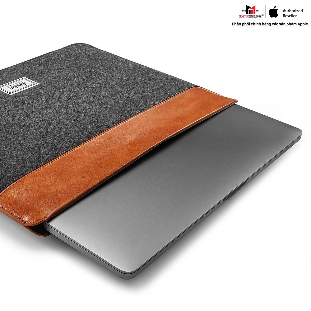 Túi chống sốc MacBook 16 inch Tomtoc Felt & Pu Leather H16-E01Y