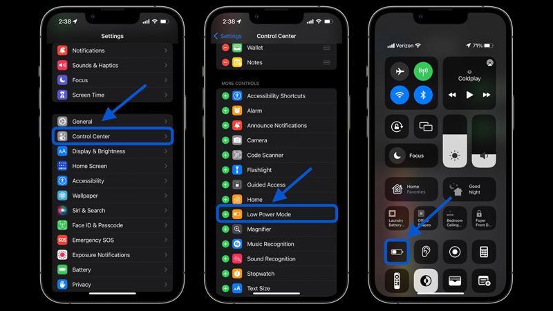 Hướng dẫn cách kéo dài tuổi thọ pin iPhone Hướng dẫn 2 - Chế độ Nguồn điện Thấp