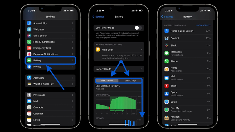 Cách kéo dài tuổi thọ pin iPhone - hướng dẫn 1 - xem cách sử dụng pin