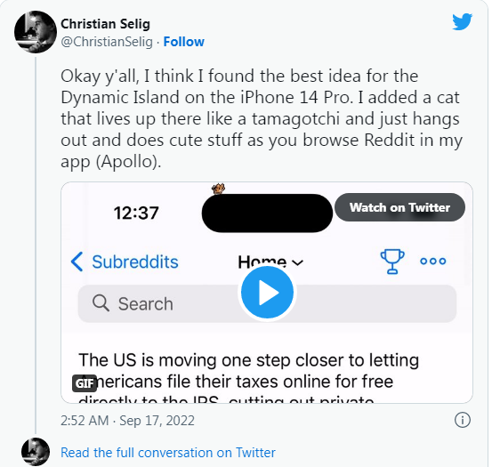 Xuất hiện nhiều ứng dụng thú vị để tương tác với Dynamic Island trên iPhone 14 Pro