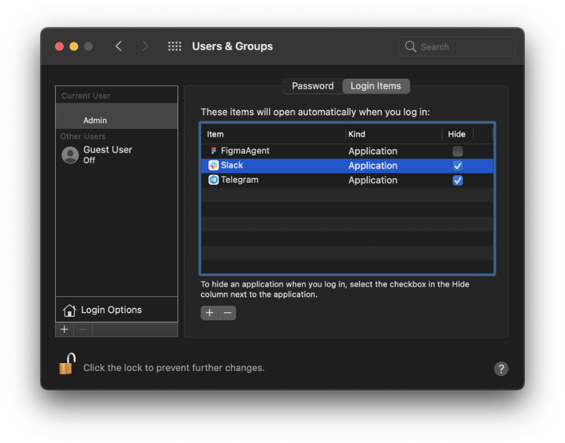 Turn Off Unnecessary Login Items Mac