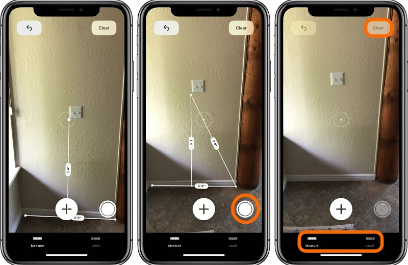 Chức năng Đo (Measure) để đo khoảng cách, kích thước đồ vật và đo góc