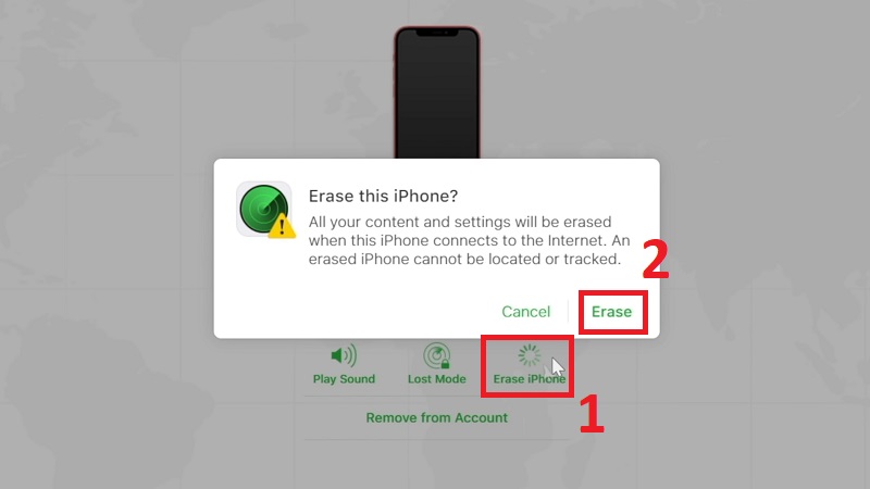 Mở khóa iPhone bằng Find My 