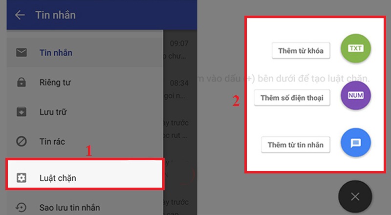 Dùng phần mềm thứ 3 chặn tin nhắn rác