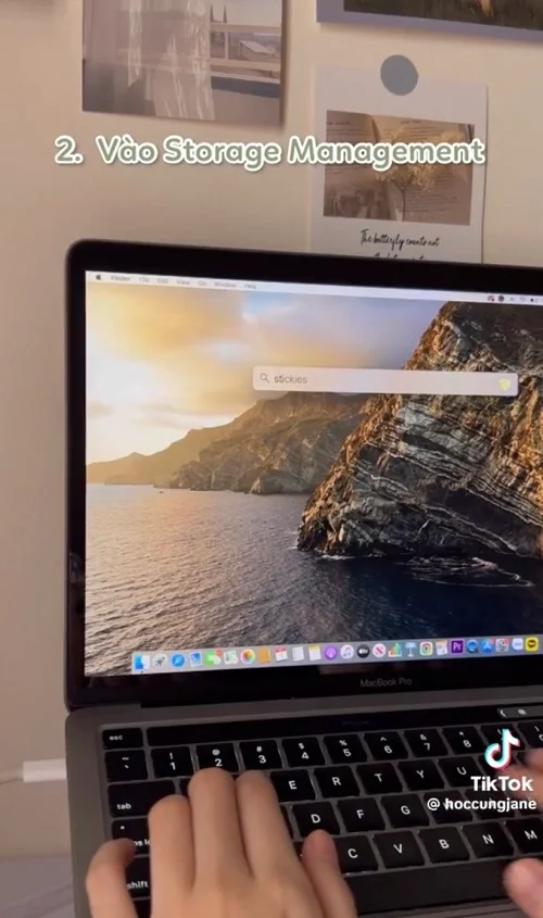 Vào Storage Management trên MacBook