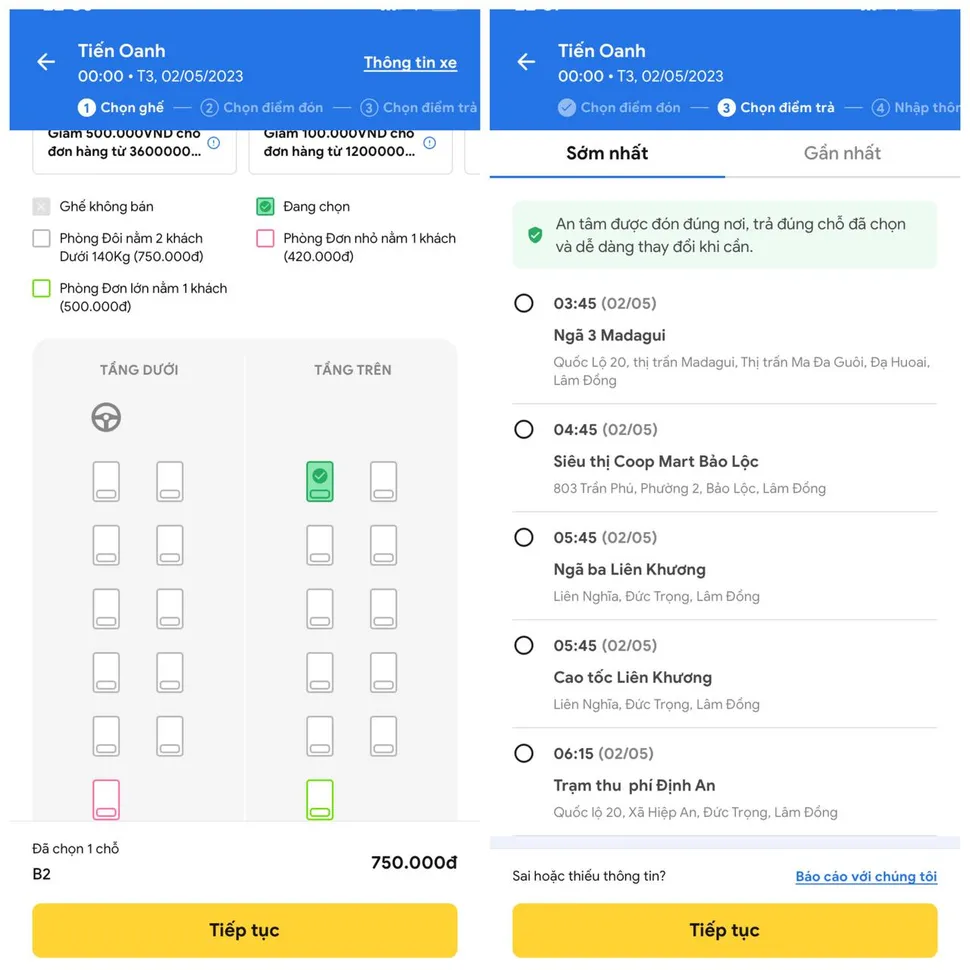 VeXeRe - ứng dụng đặt xe an toàn, tiện lợi
