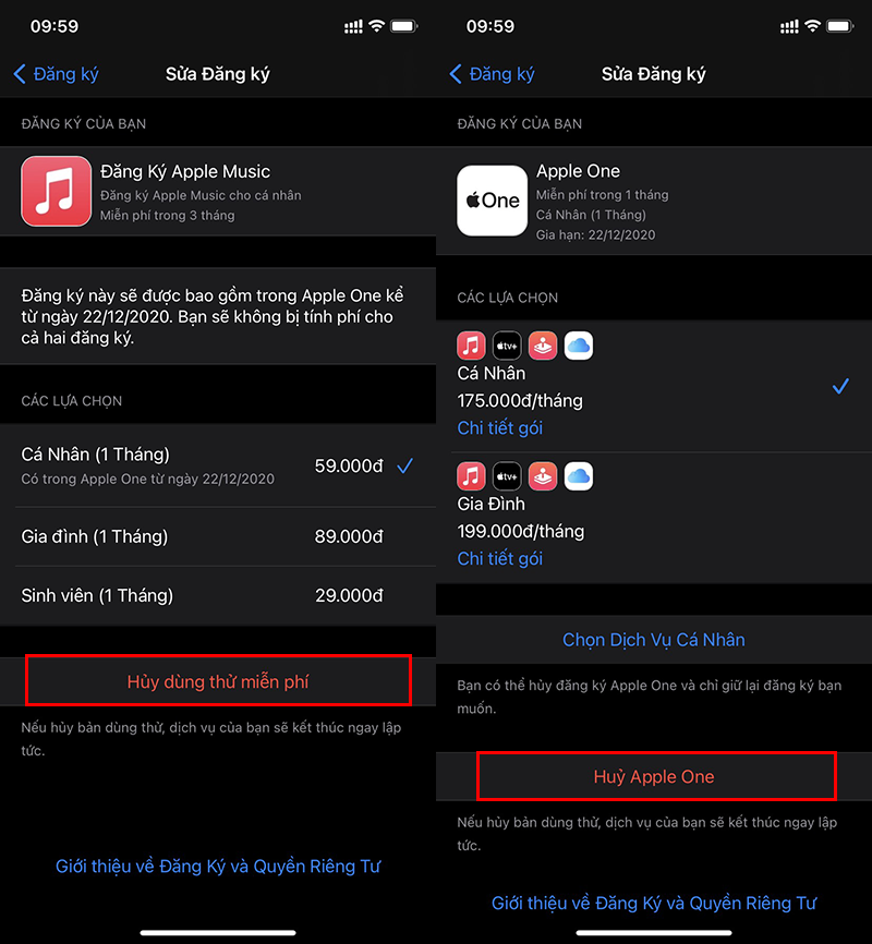 Cách hủy nhiều đăng ký ứng dụng cùng một lúc