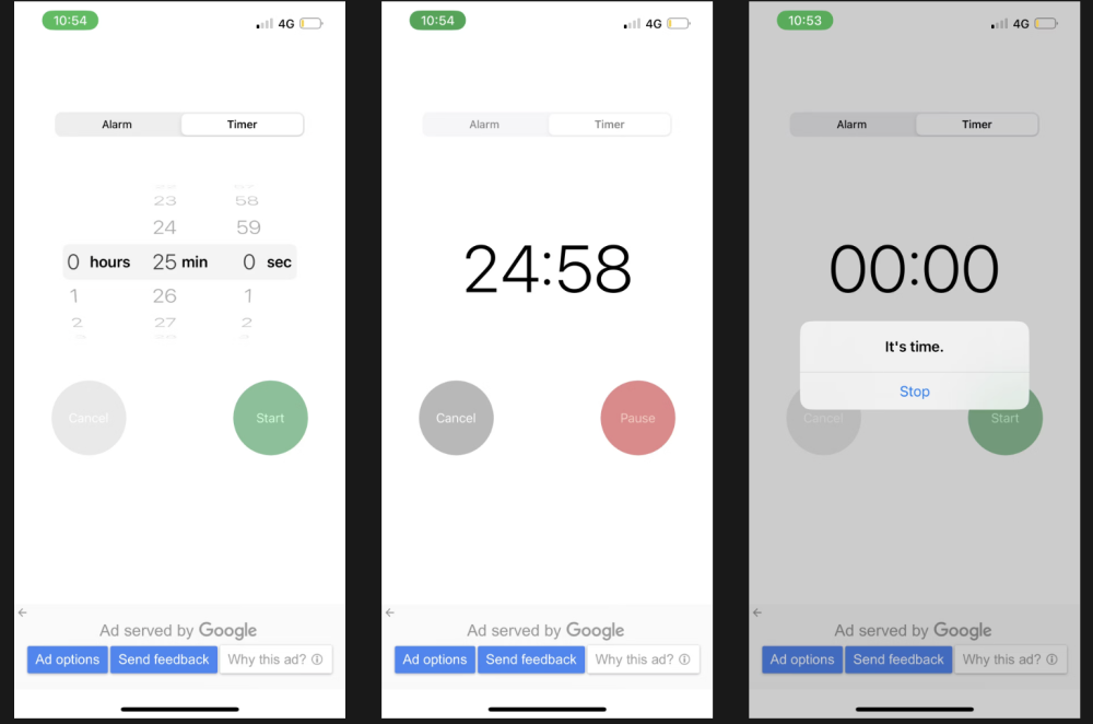 Vibealarm hẹn giờ đếm ngược trên iphone