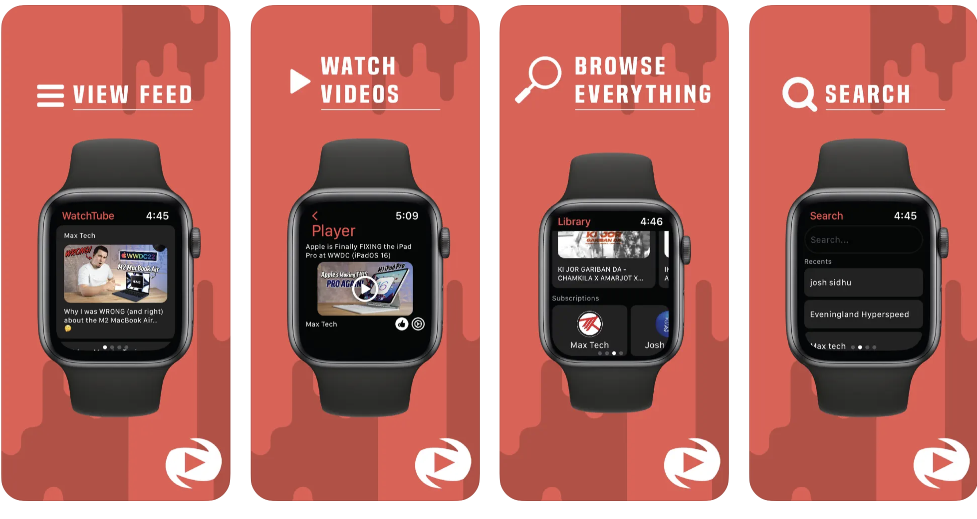 Ứng dụng WatchTube giúp xem video trên Apple Watch