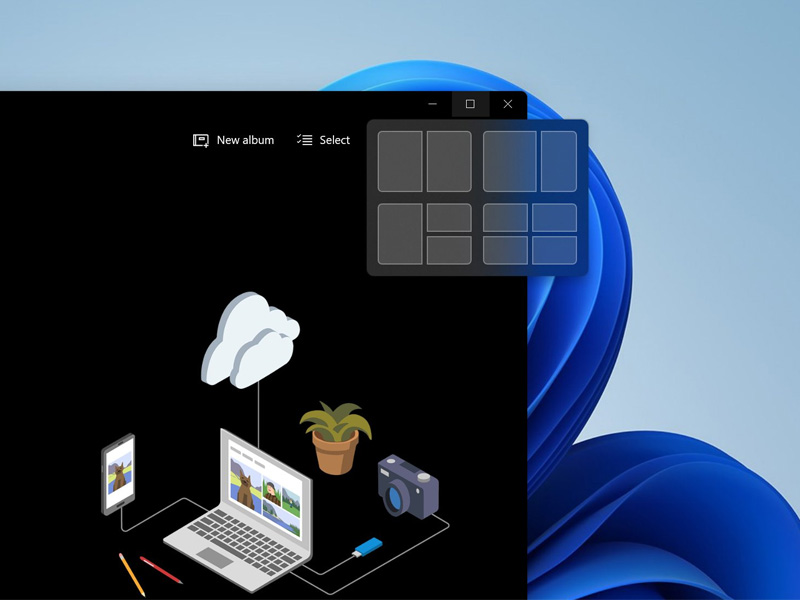 Hệ điều hành Windows 11 tính năng Snap sắp xếp cửa sổ