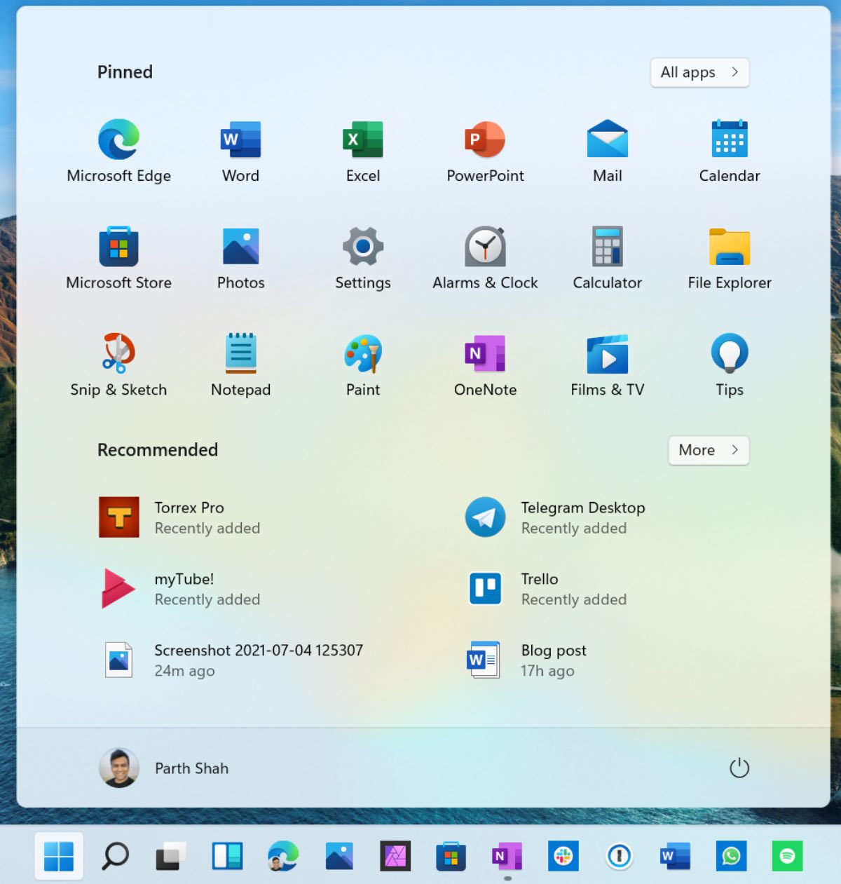 Tính năng đề xuất ứng dụng của Windows 11