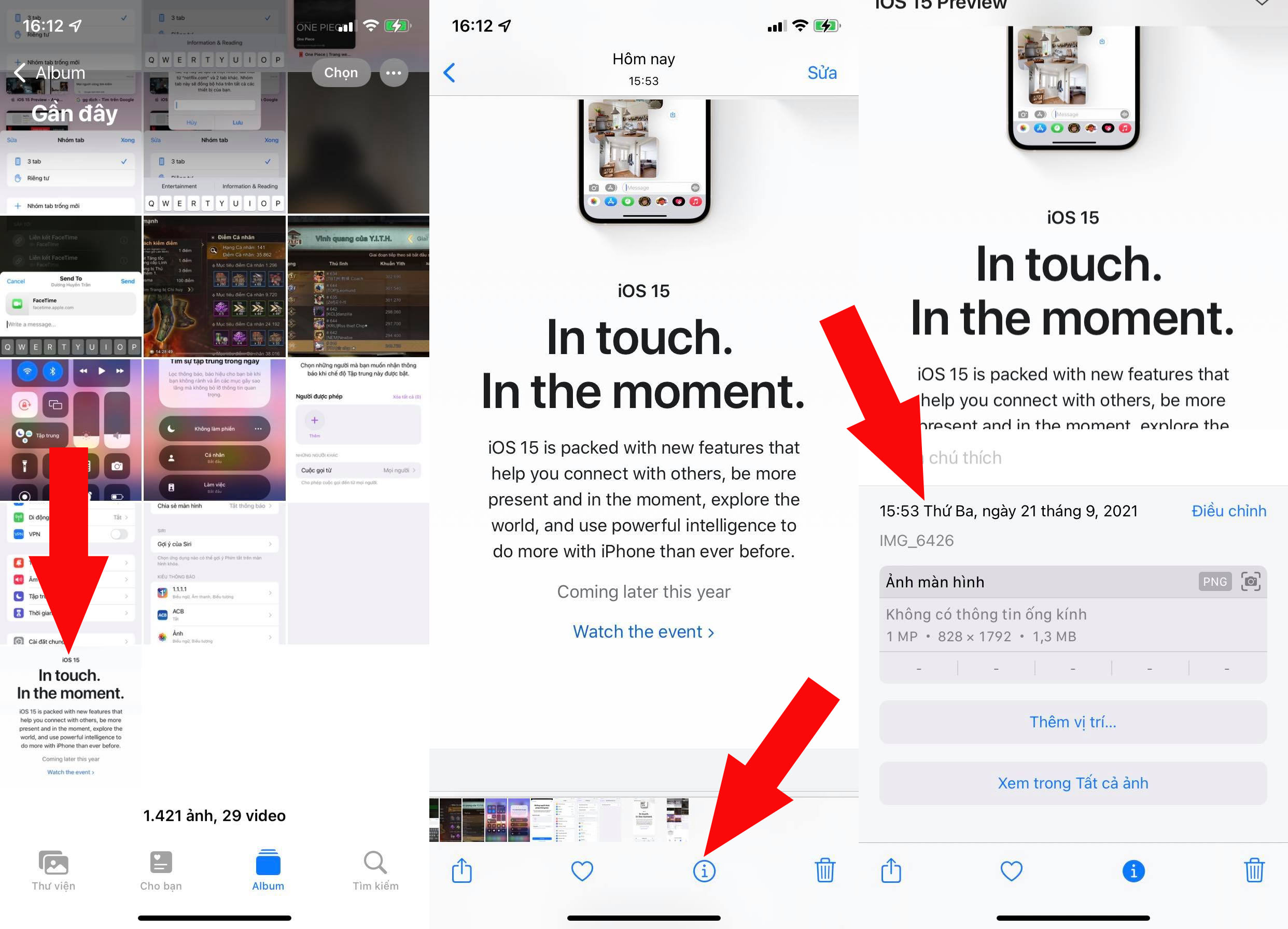 Xem chi tiết EXIF hình ảnh