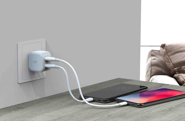 Cốc sạc 2 cổng Innostyle 12W USB-A Minigo 2 Smart Charging Ai