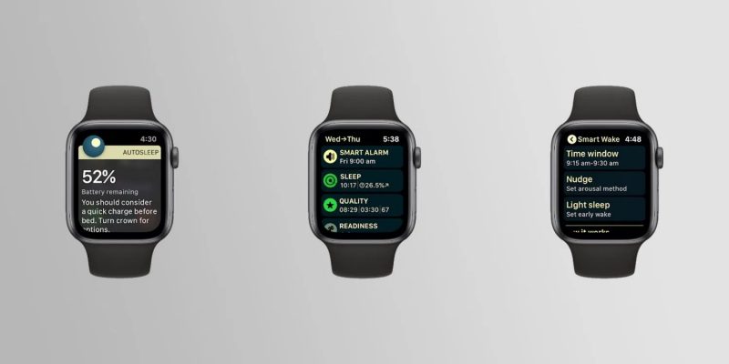 Ứng dụng theo dõi giấc ngủ của Apple Watch AutoS ngủ bổ sung tính năng nhắc nhở sạc, tính năng Báo thức thông minh