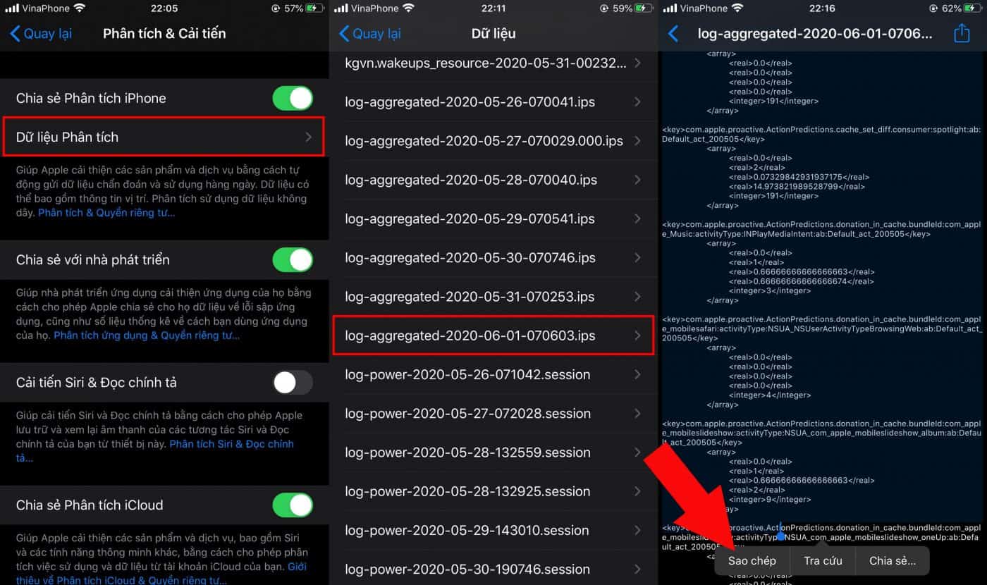sao chép dữ liệu