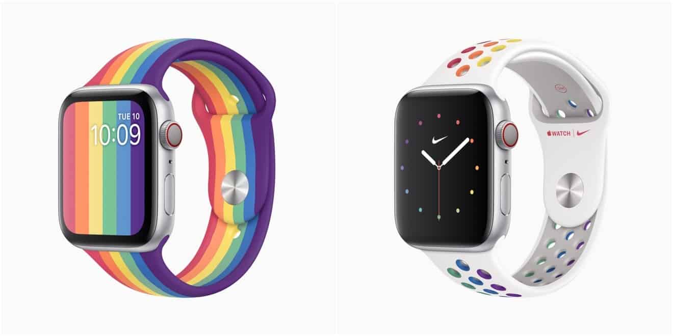 chủ đề cầu vồng trên Apple Watch của phiên bản watchOS 6.2.5