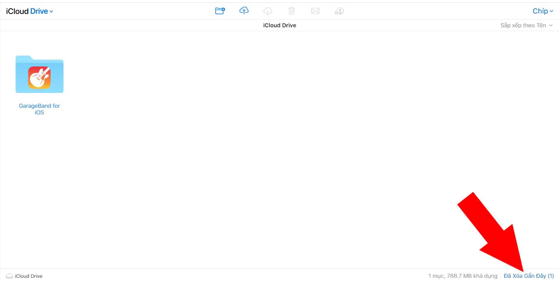 đã xóa gần đây