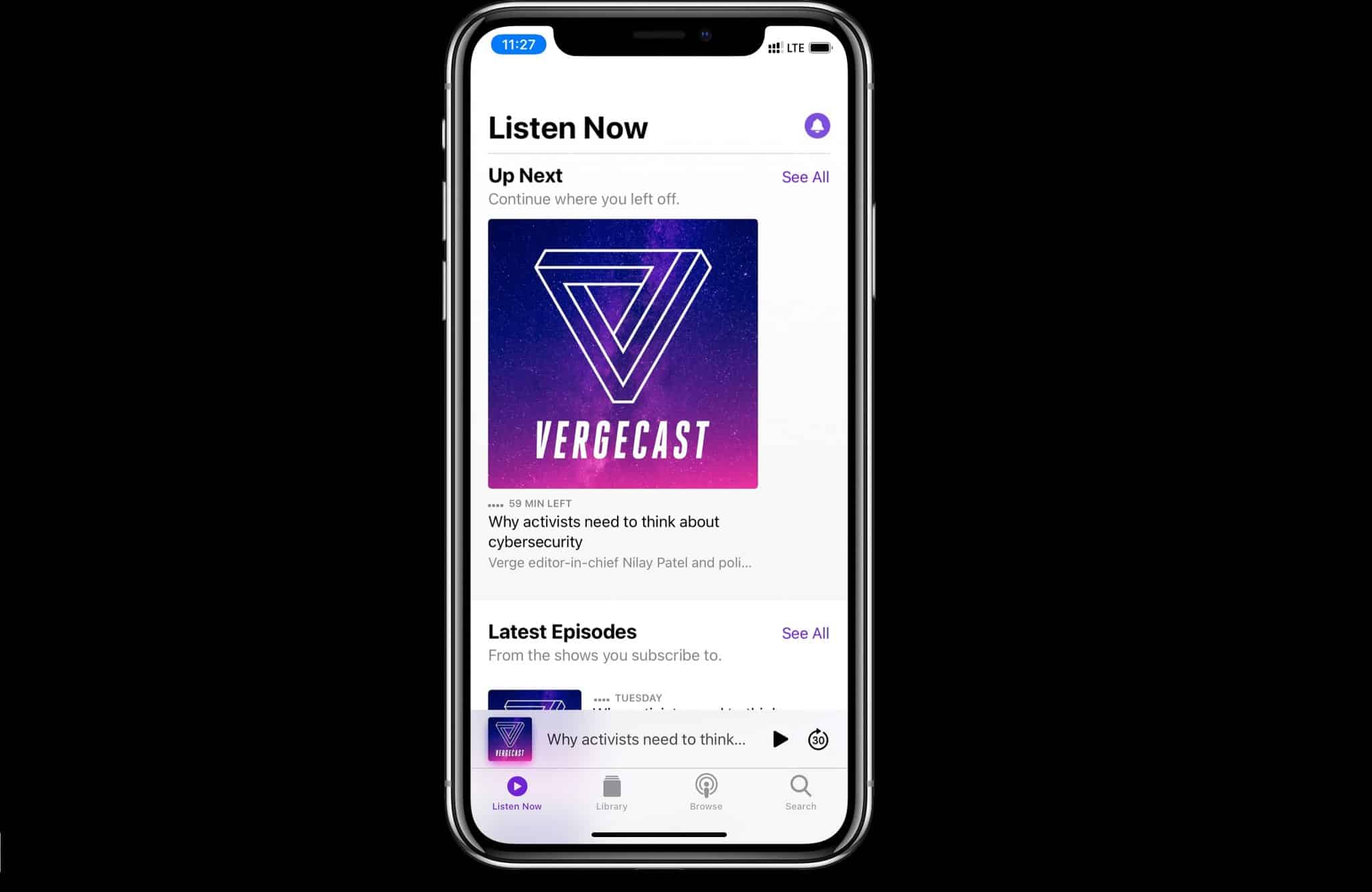 Listen Now thông minh hơn trong Podcast
