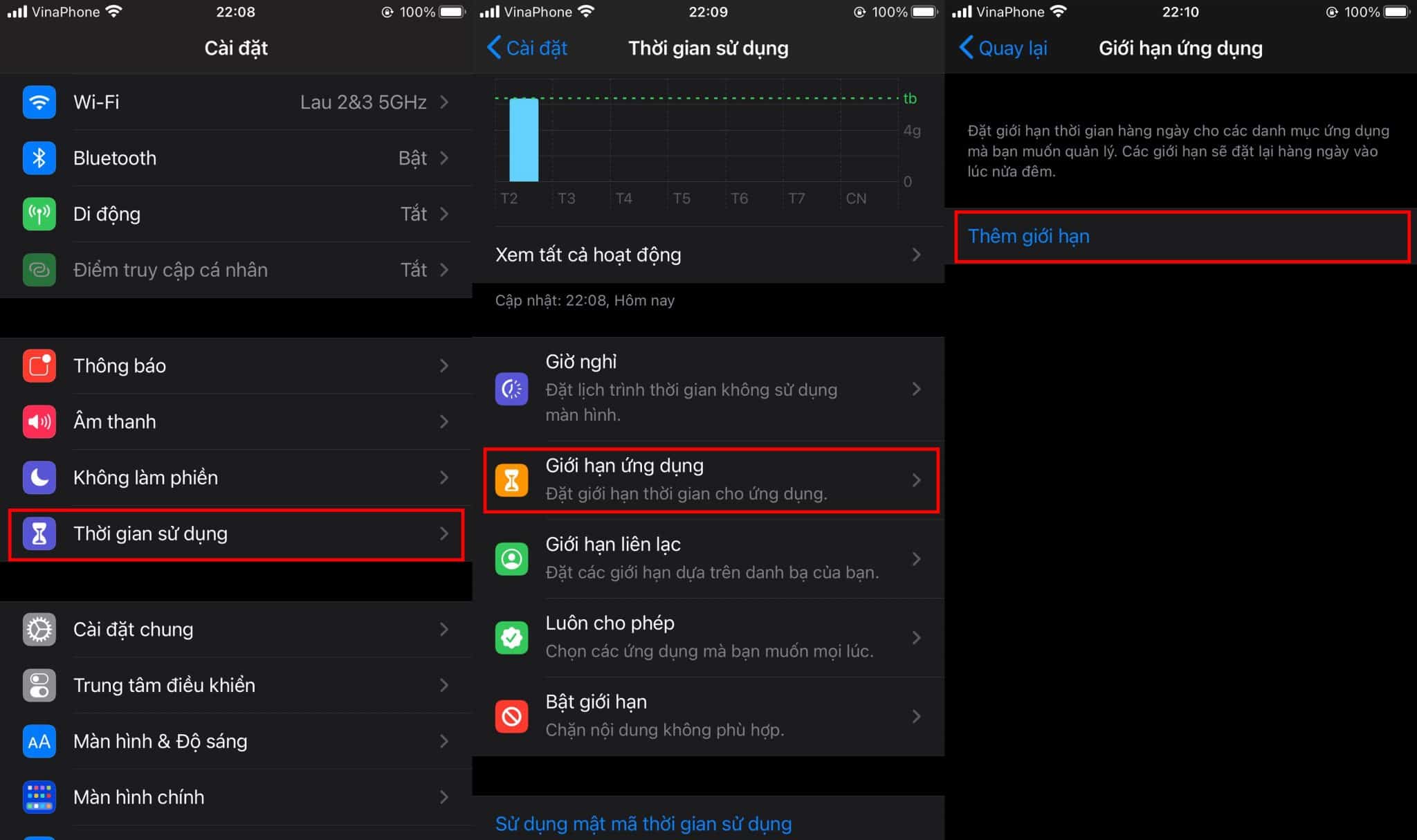 Giới hạn ứng dụng