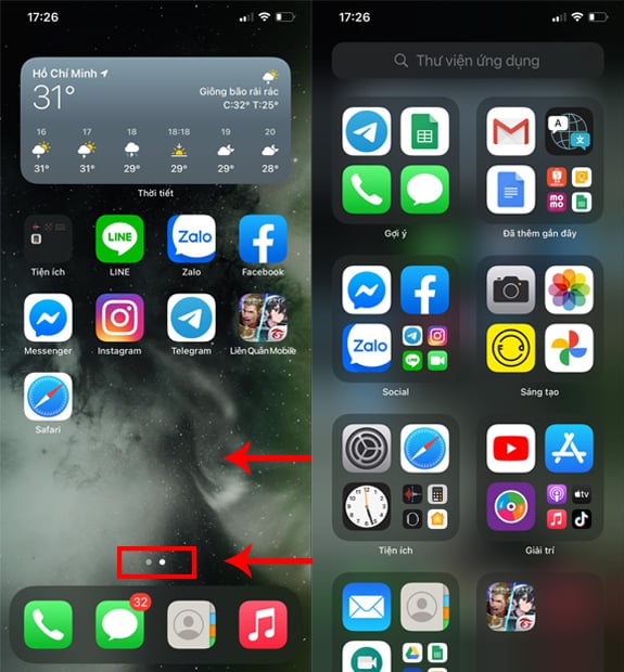 Cách mở Thư viện ứng dụng trên iPhone