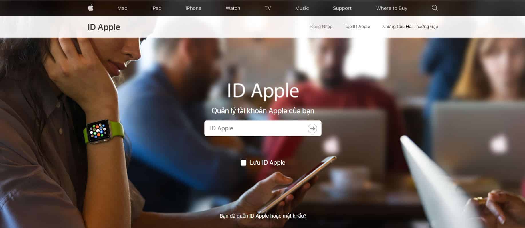 Lỗi xác thực iCloud khi đăng nhập