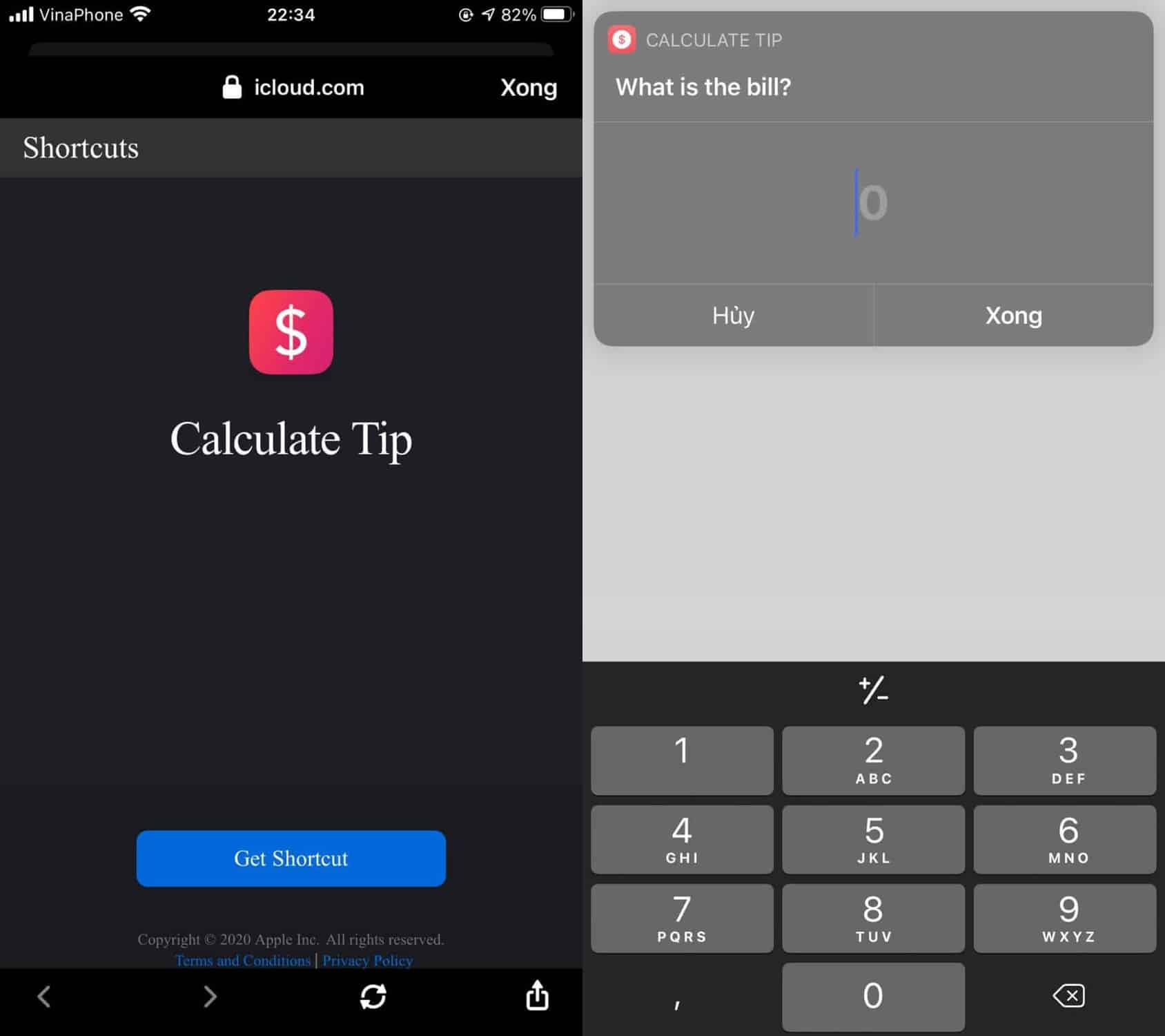 Máy tính tiền tip