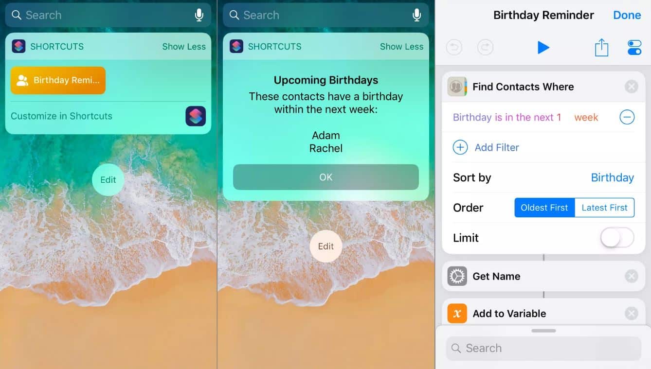Nhắc ngày sinh nhật