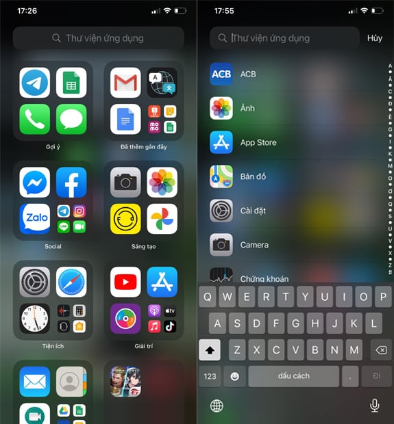 cách tìm kiếm ứng dụng trong thư viện ứng dụng