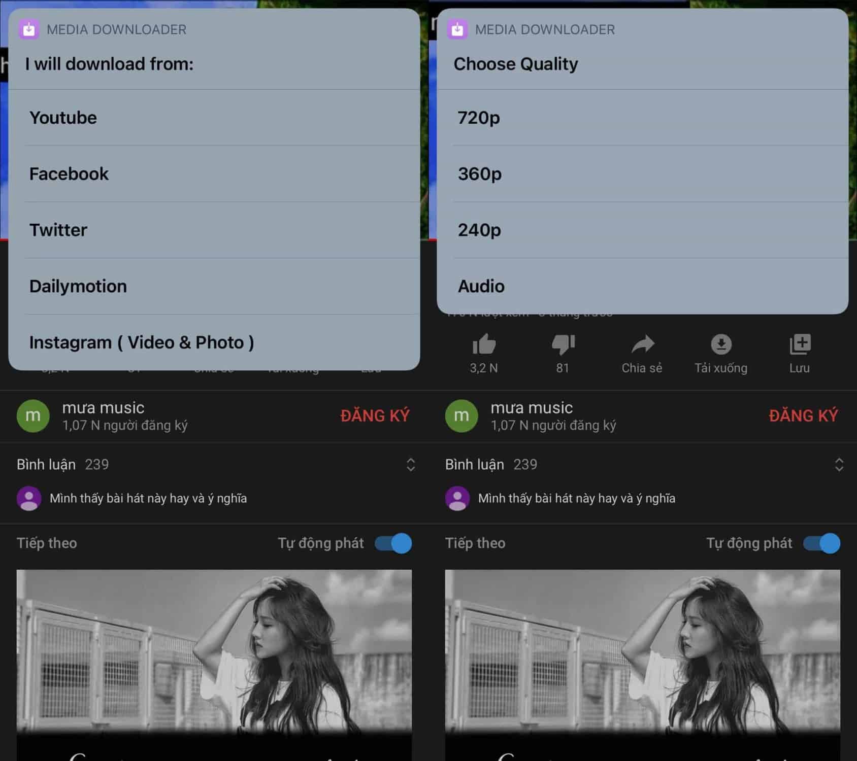 chọn độ phân giải