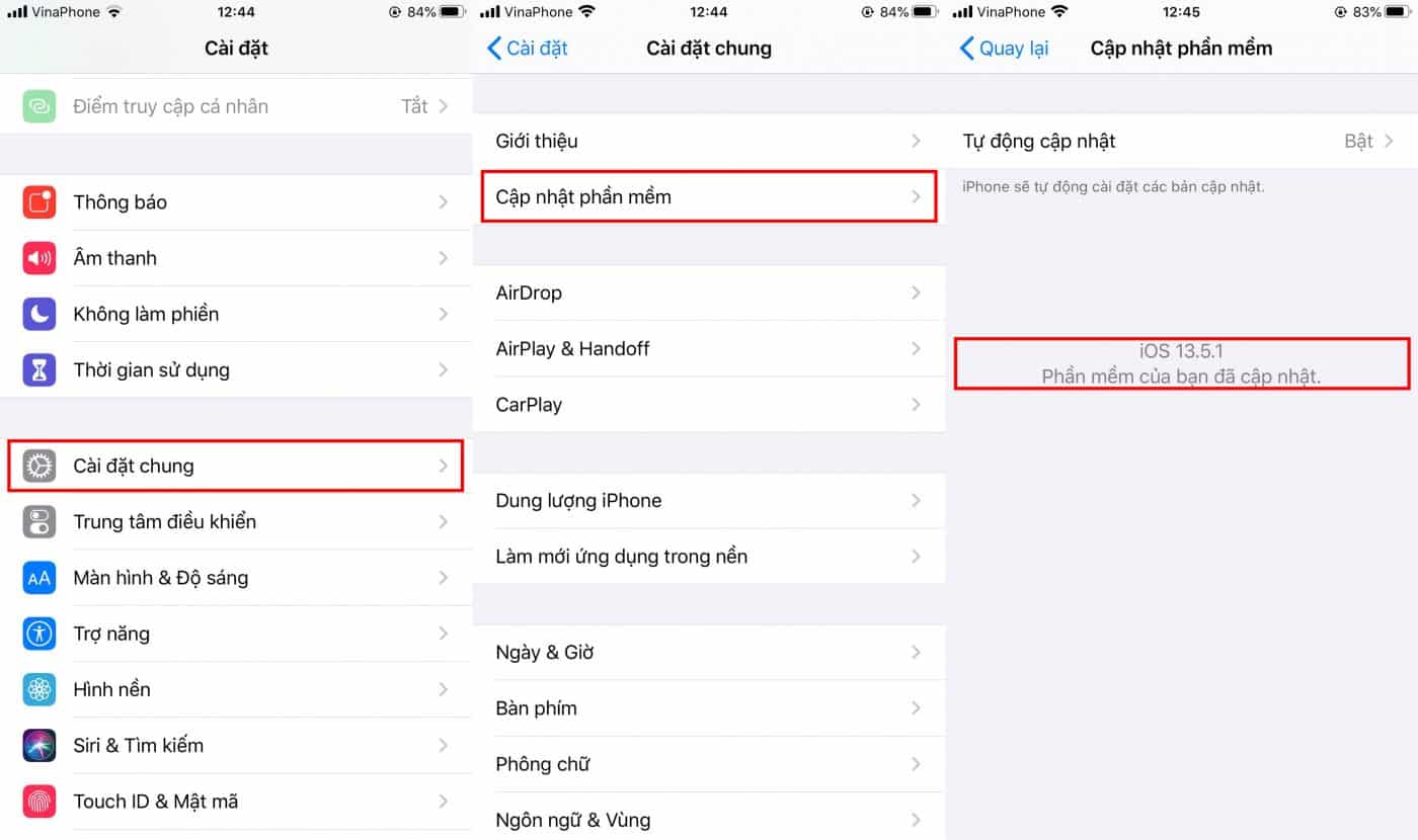 Cập nhật iOS mới nhất