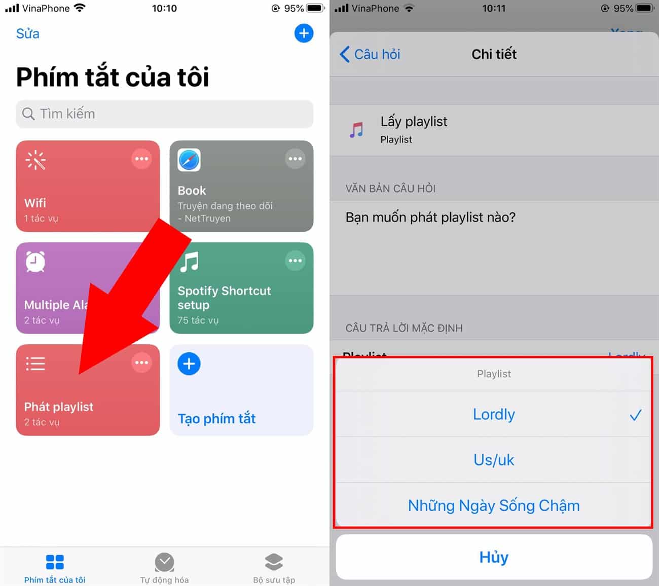 Phát danh sách nhạc