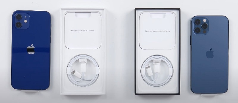 Hộp đựng iPhone 12 không có củ sạc và tai nghe