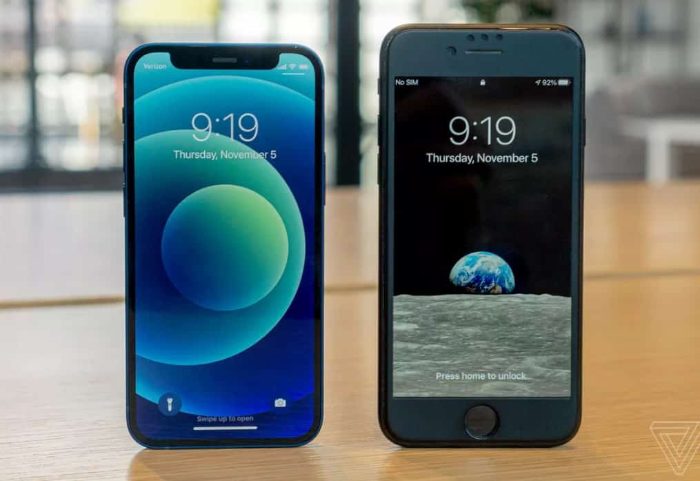 iPhone 12 Mini và iPhone 7