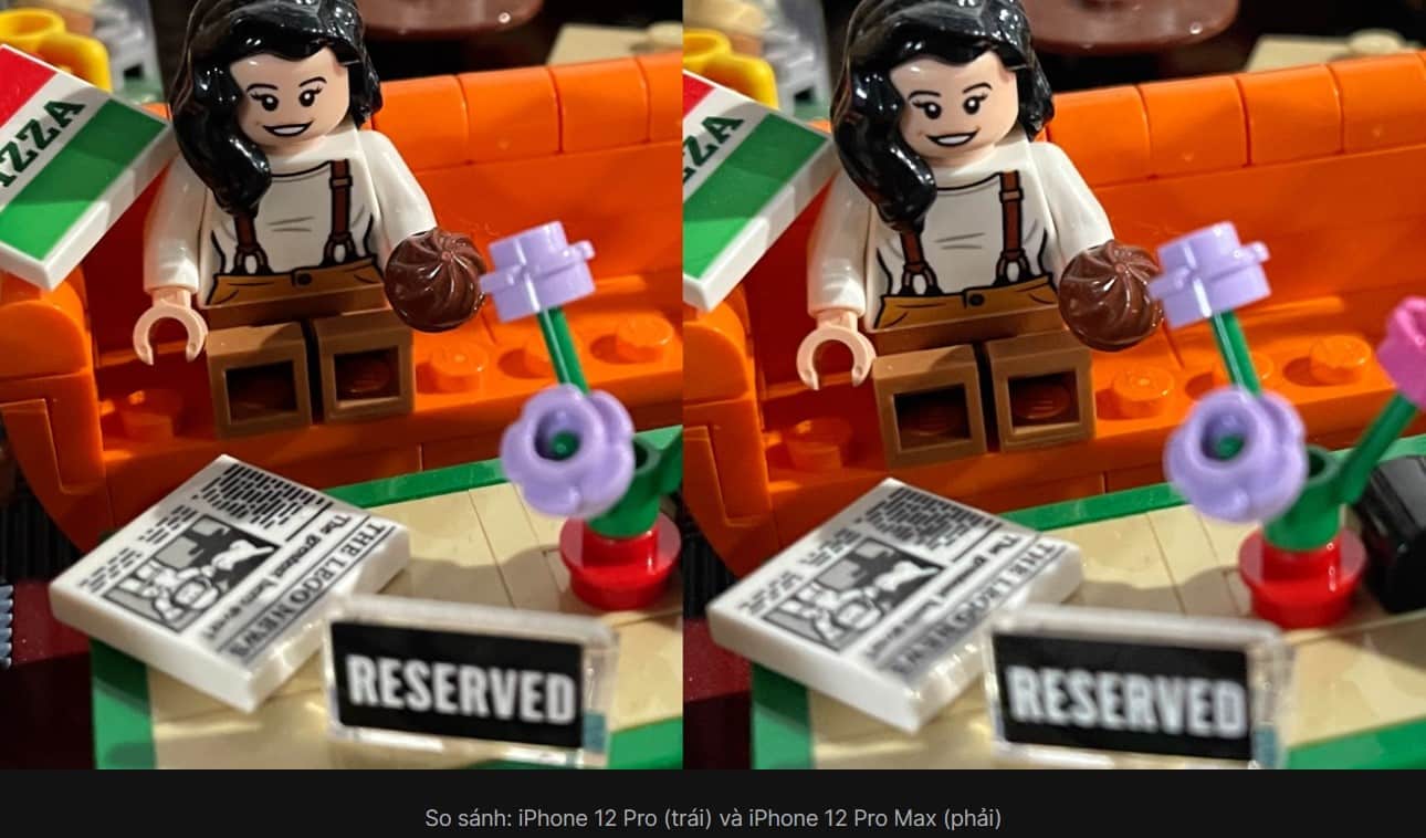 Hình ảnh trên iPhone 12 Pro Max và iPhone 12 Pro