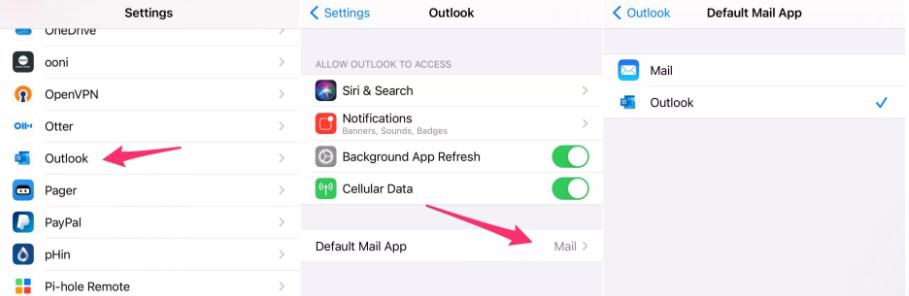 Thay đổi trình duyệt và email mặc định iPhone iOS 14