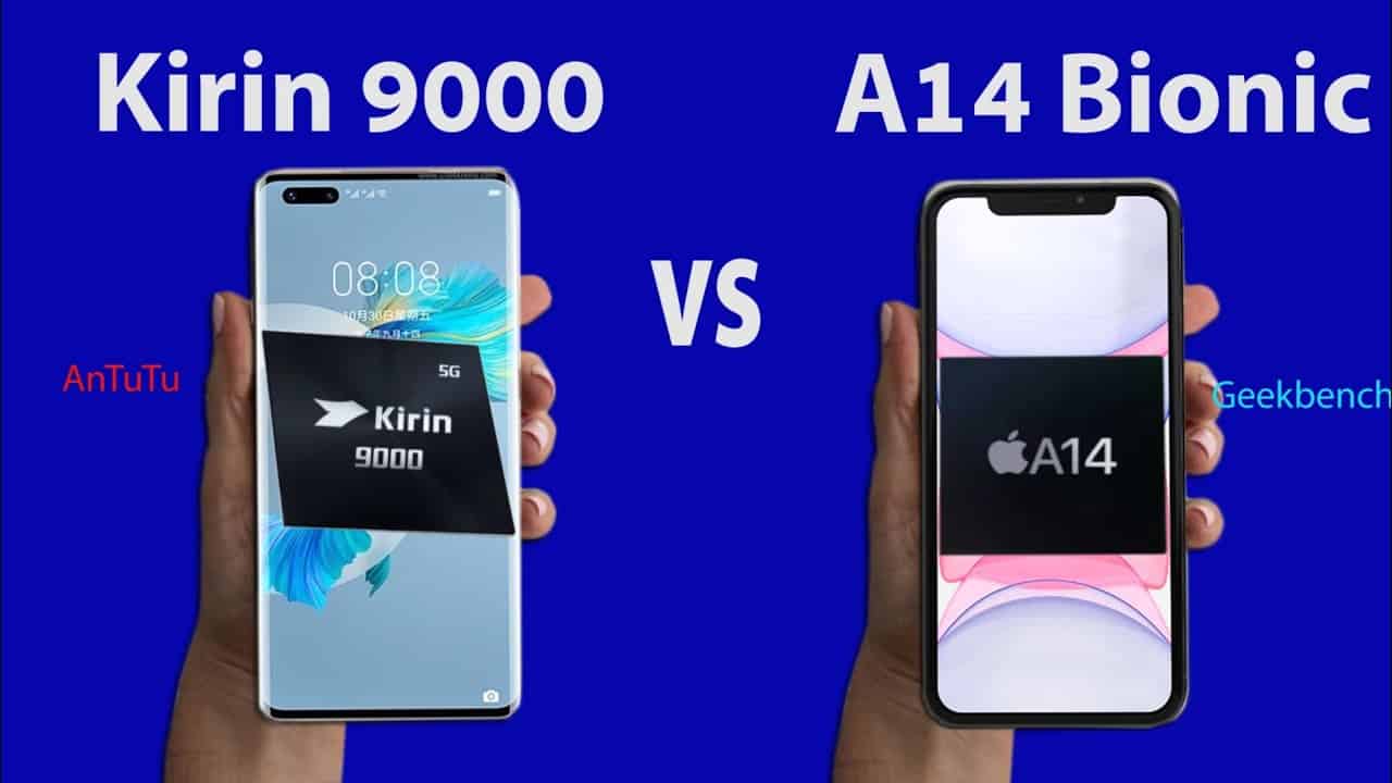 Kirin 9000 vs A14 Bionic