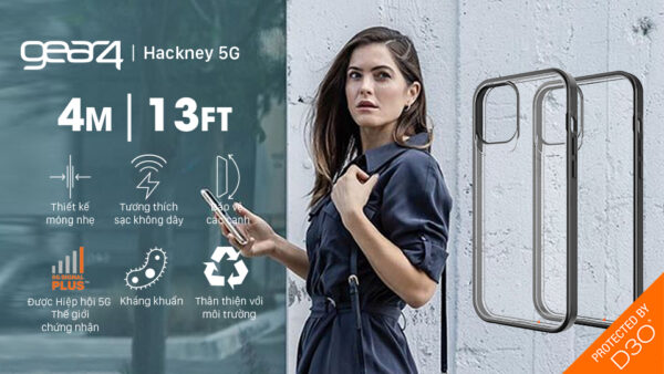 Ốp lưng chống sốc iPhone 12 Mini Gear4 D3O Hackney 5G 4m
