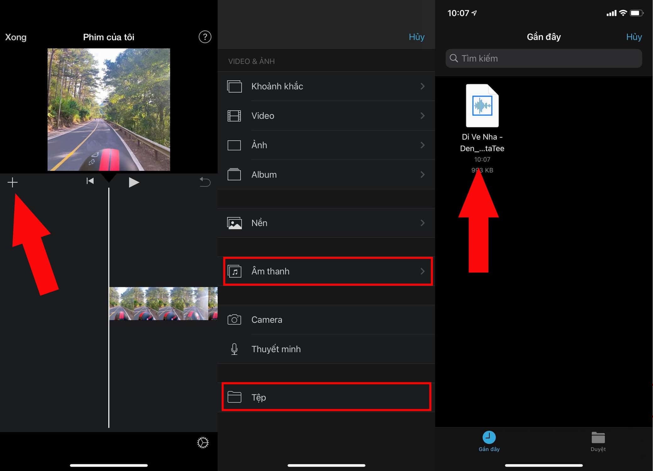 thêm âm thanh vào video