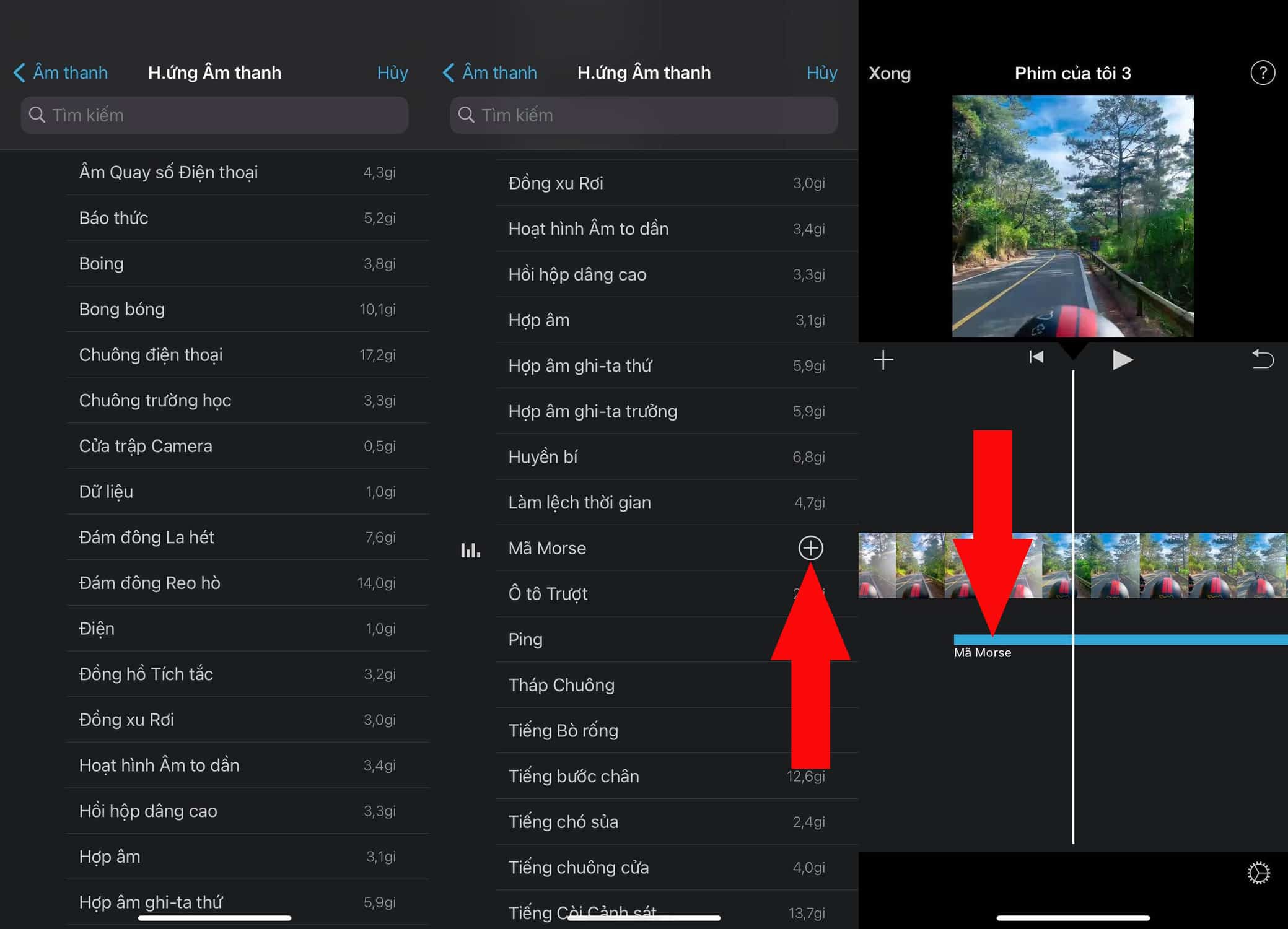 hiệu ứng âm thanh vào video