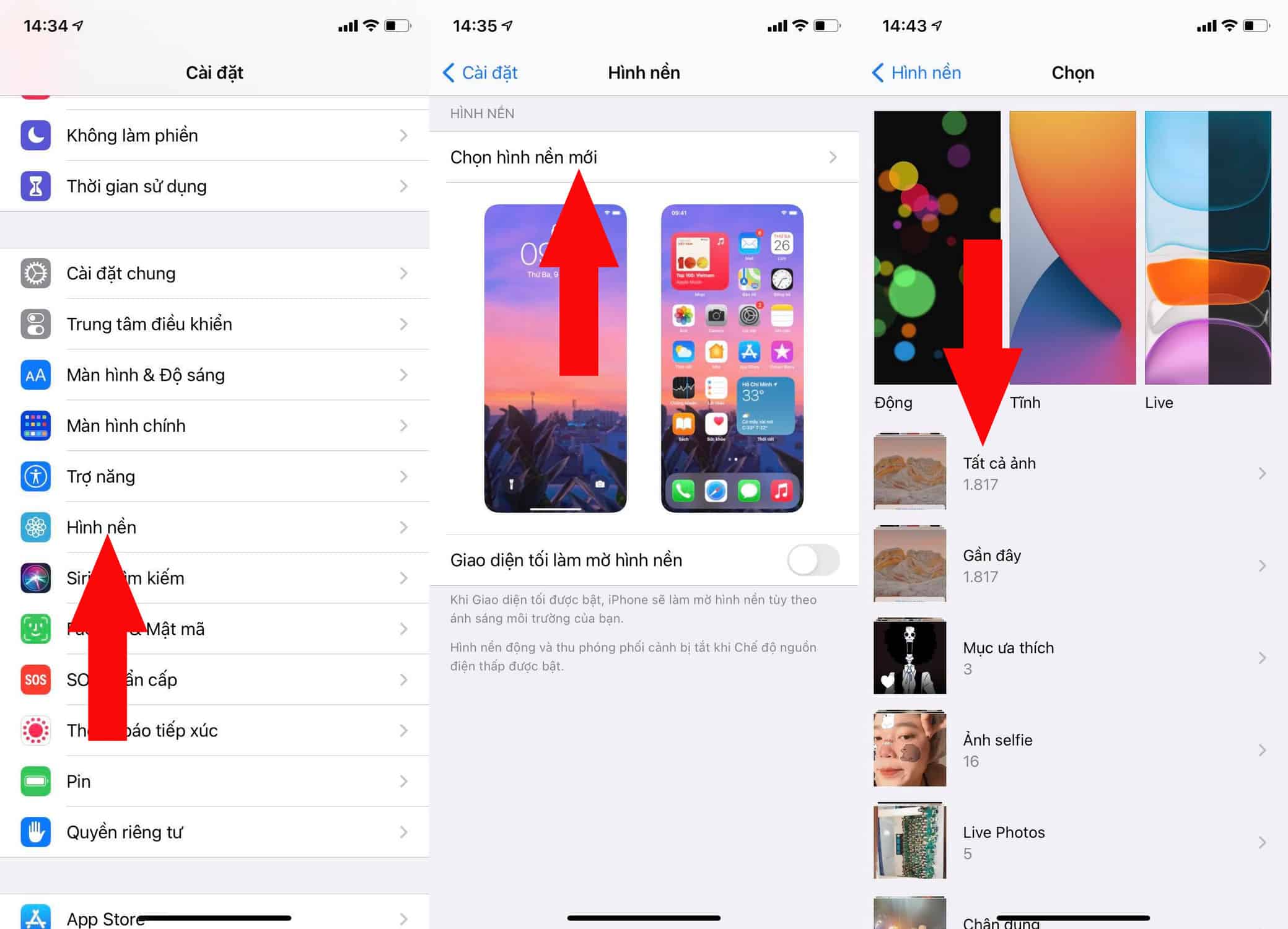 Thay đổi hình nền