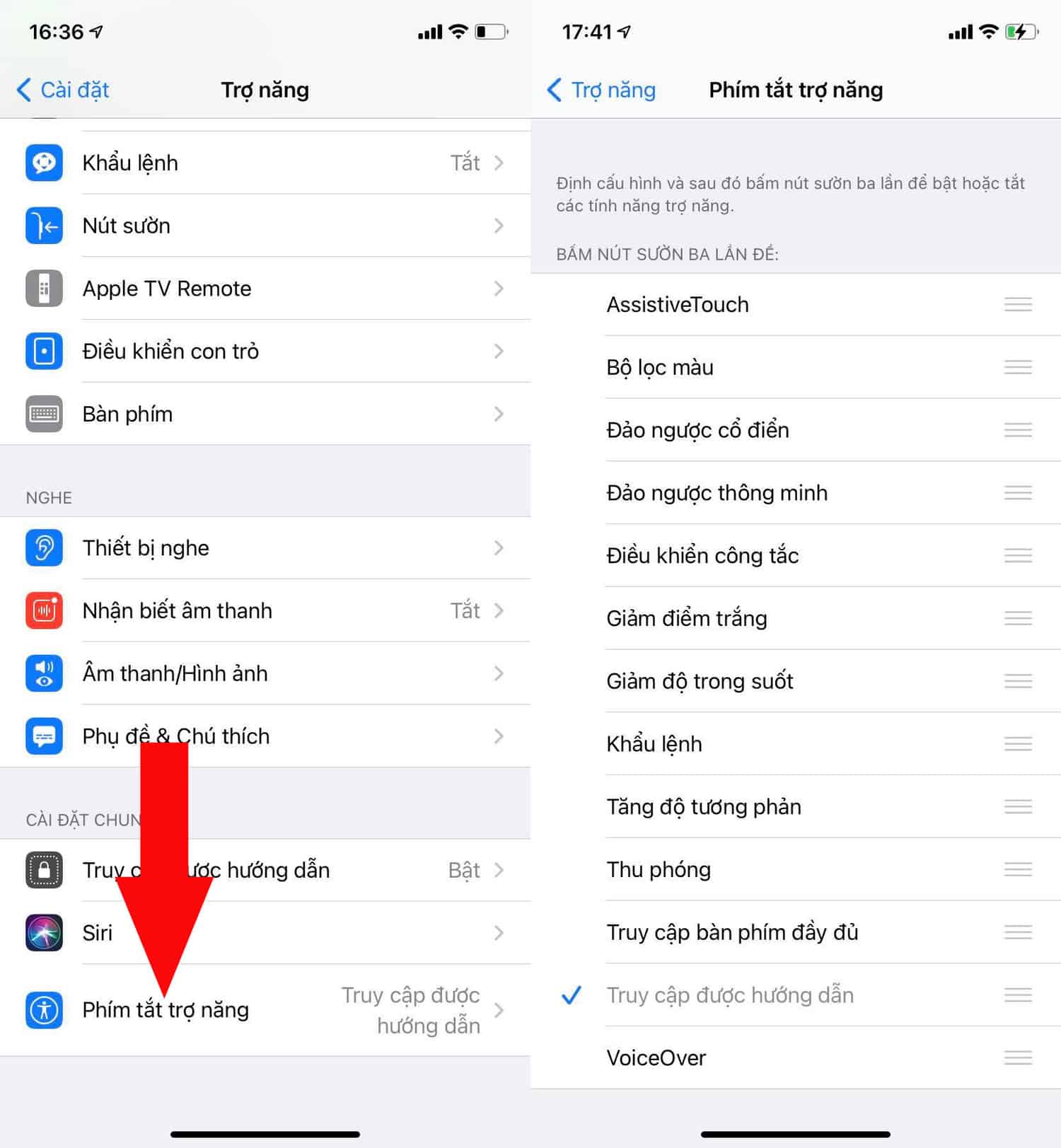Phím tắt trợ năng