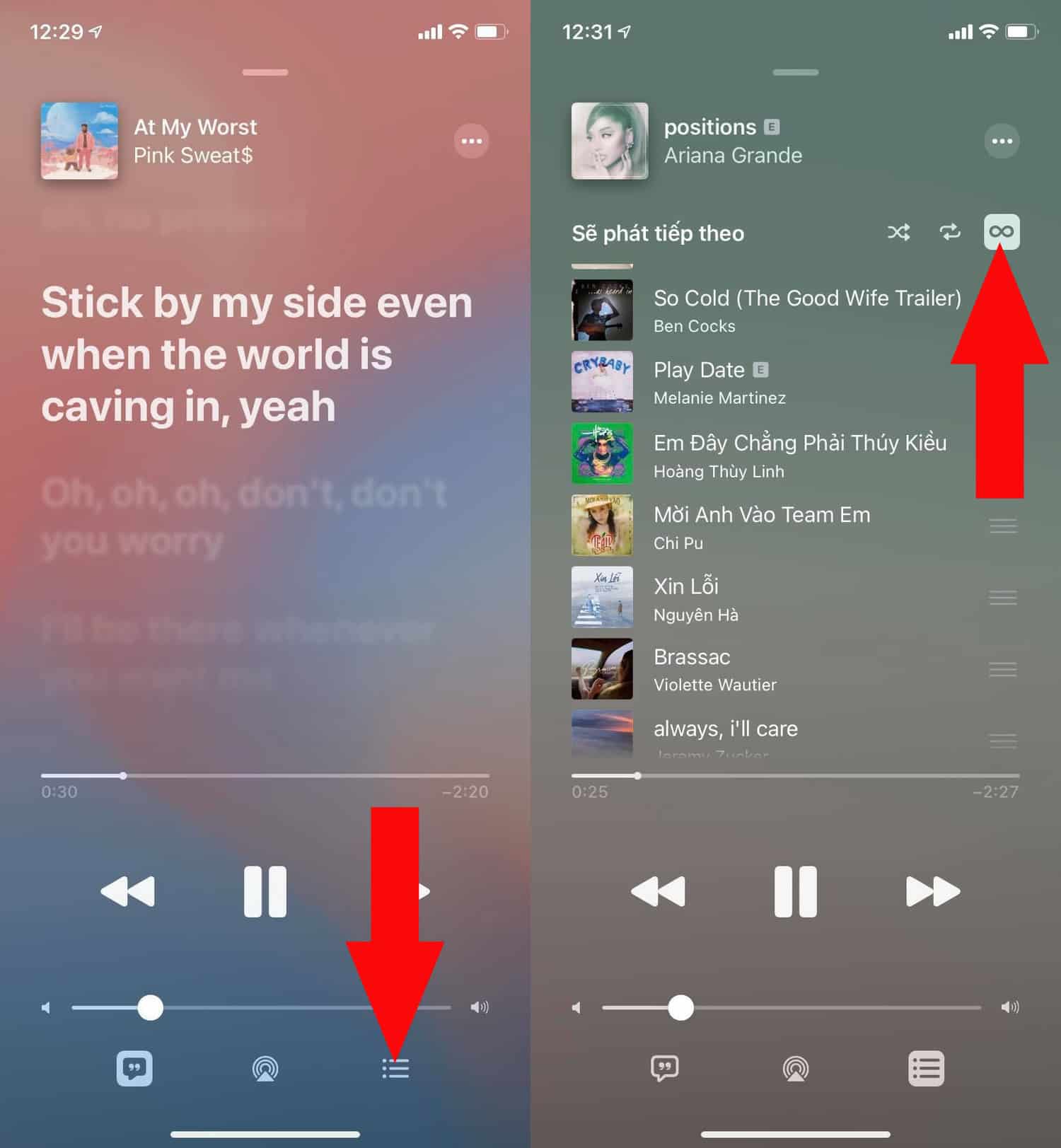 Tự động phát trong Apple Music
