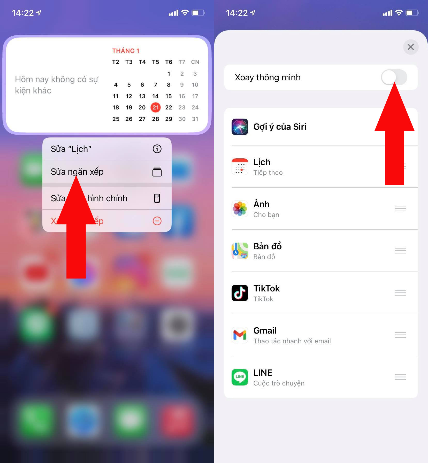 Tắt xoay ngăn xếp
