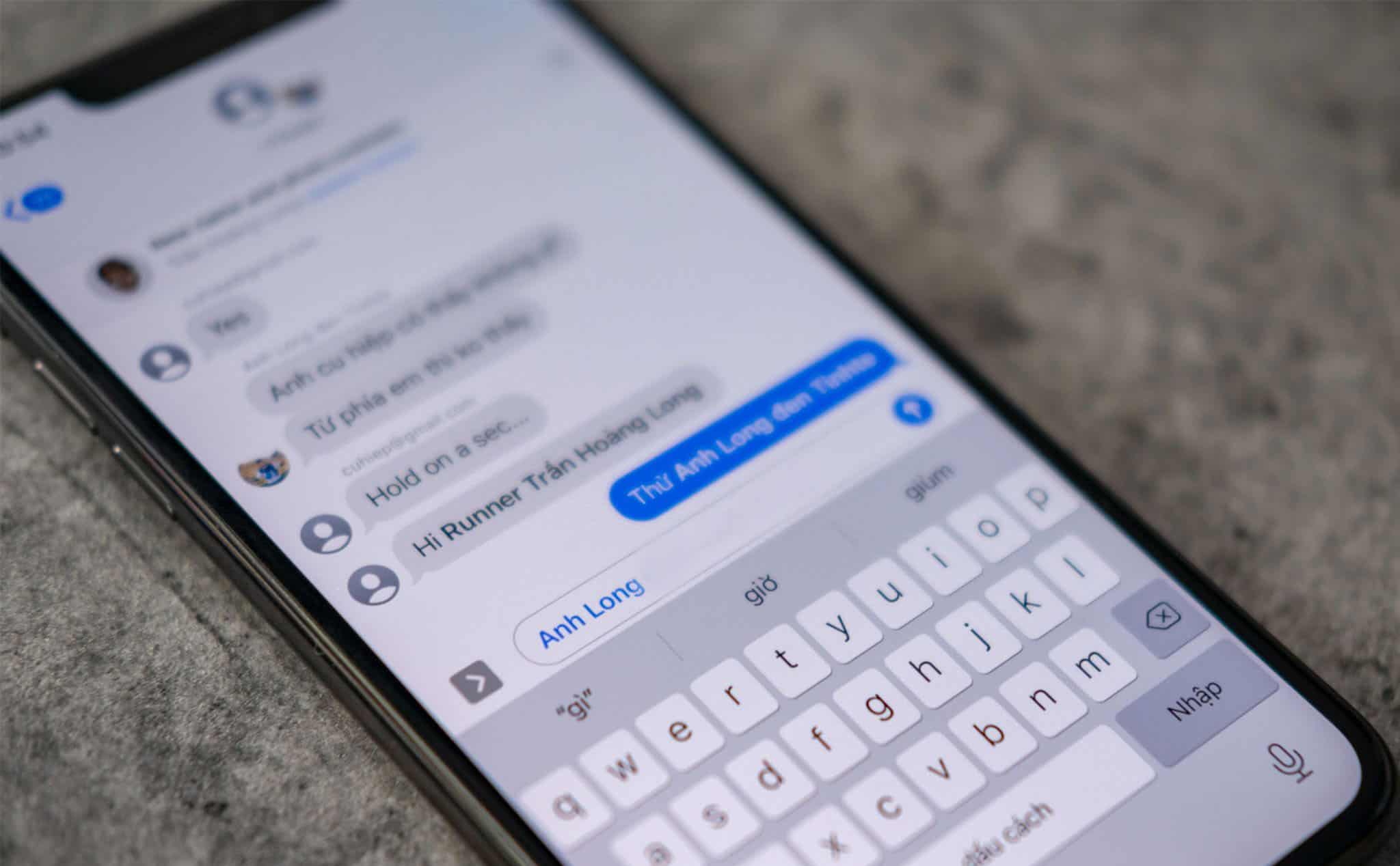 Tag tên trong tin nhắn nhóm