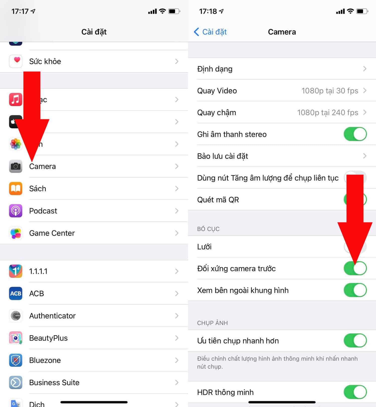 Chụp ảnh đúng chiều