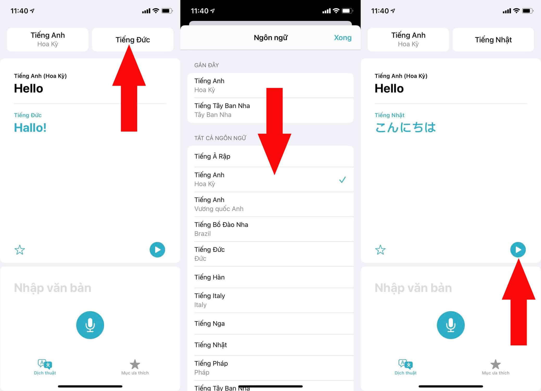 Dịch lời nói và văn bản