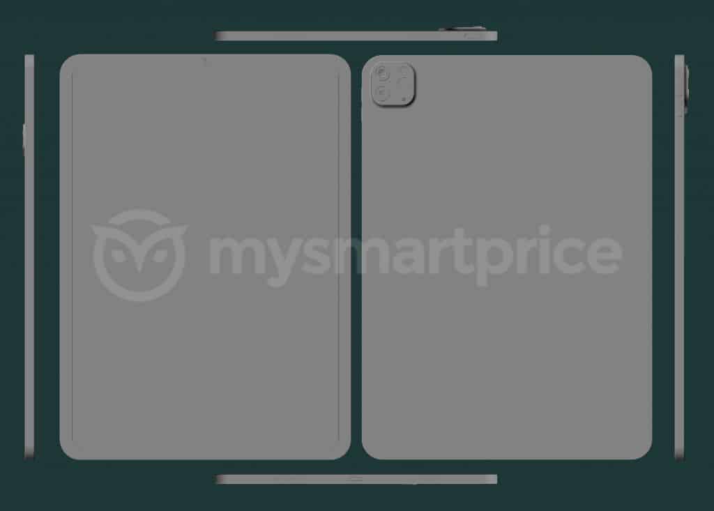 Rò rỉ thiết kế iPad Pro 2020 qua qua render 3D CAD: 3 camera, màn hình mini-LED 