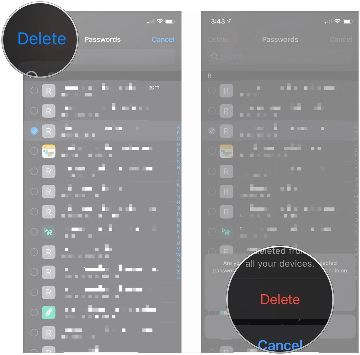 Nhấn vào Xóa để xác nhận và hoàn tất.
