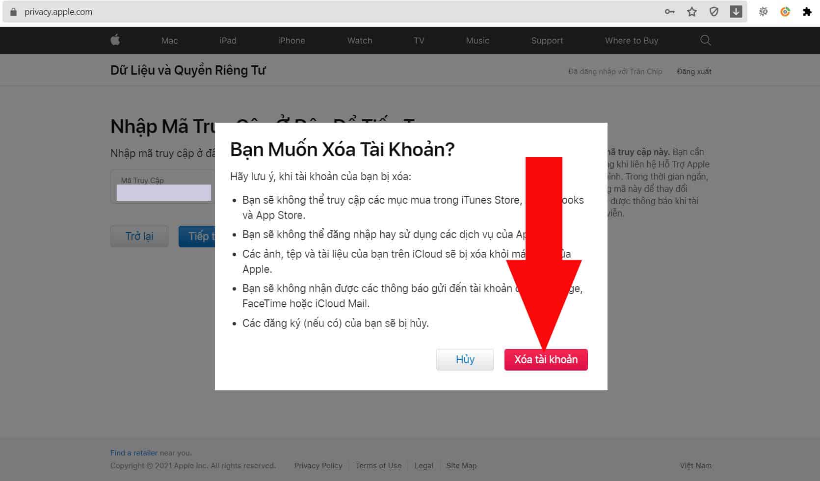 xem lại các lưu ý quan trọng