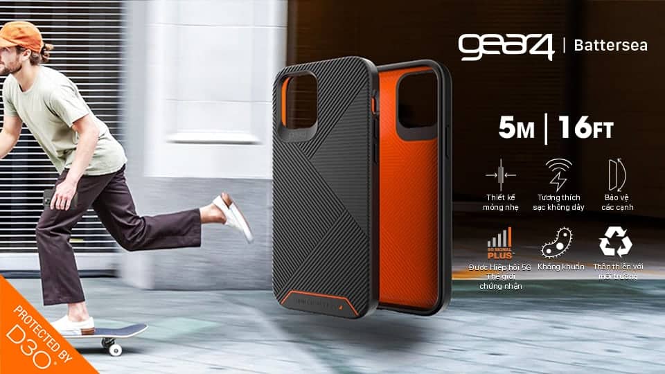 Ốp lưng chống sốc Gear4 D3O Battersea 5m